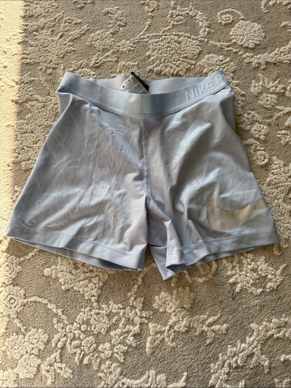 Nike Light Blue Iridescent Women’s Athletic Training Shorts